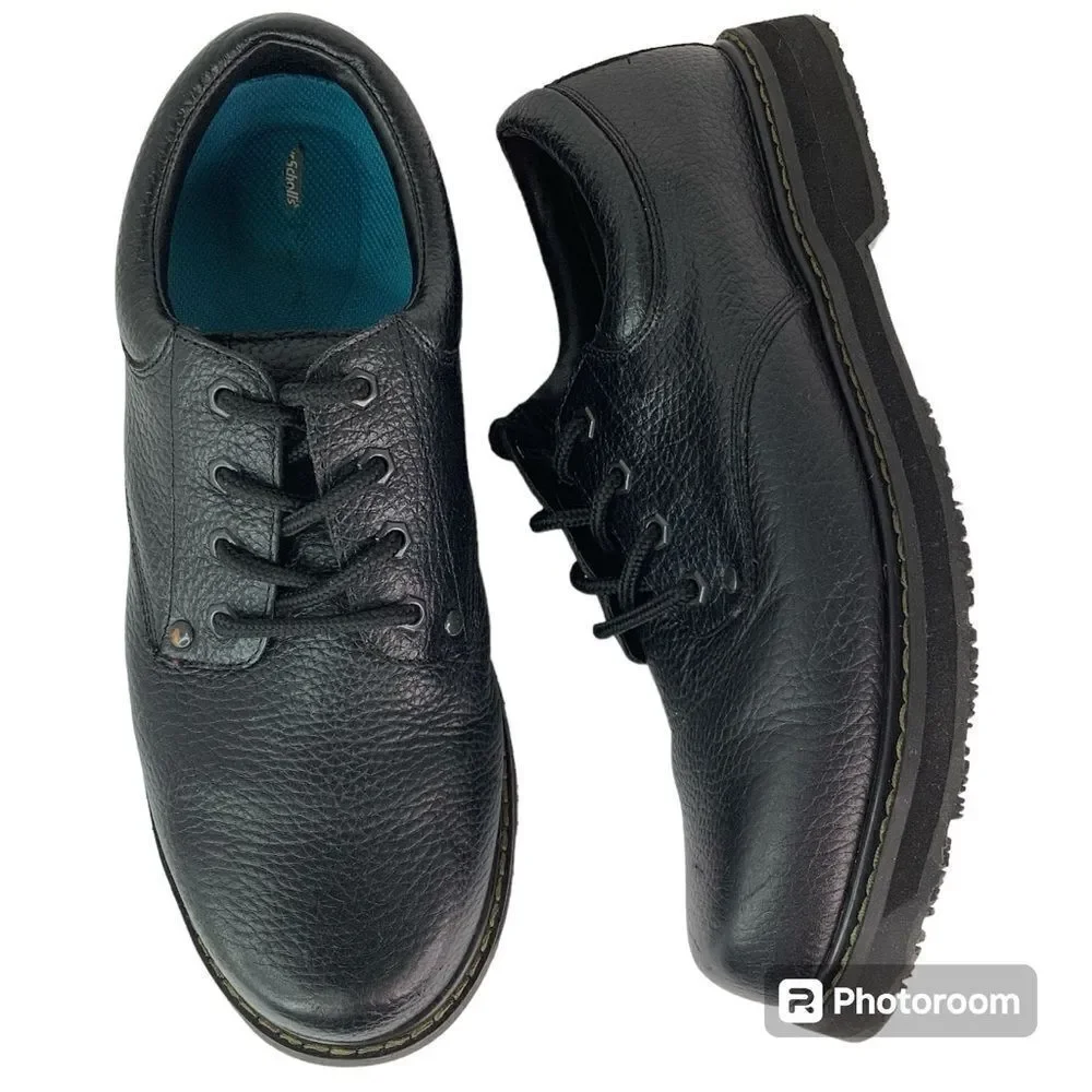 Dr. Scholl’s Harrington II Slip Resistant Work Oxford Black Lug Men’s Sz 11.5M
